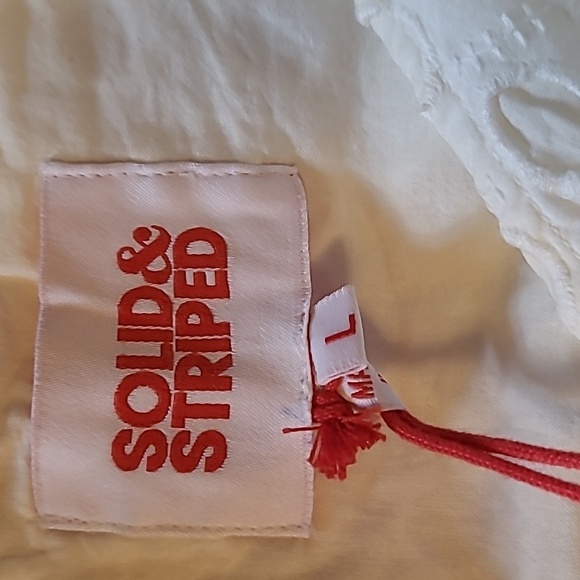 NWT* Solid & Striped* Ariel Eyelet Dress* Marshmallow* Off White* Sz L - Picture 4 of 7